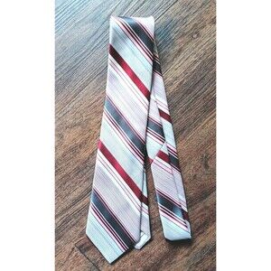 Vintage Beau Brummel Striped Tie/Polyester/Burdines Florida ( Imperfect)
